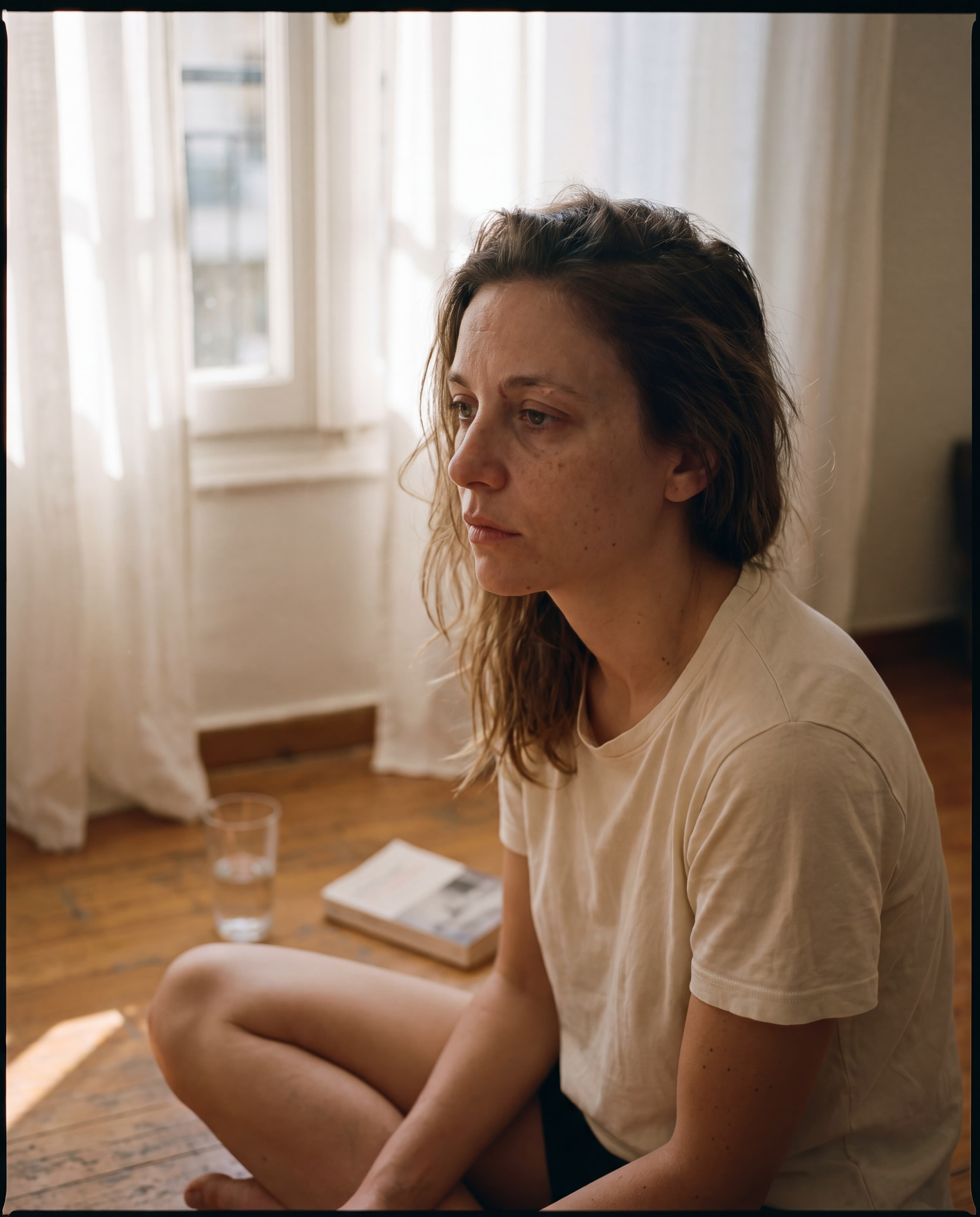 Close-up portrait in early morning light